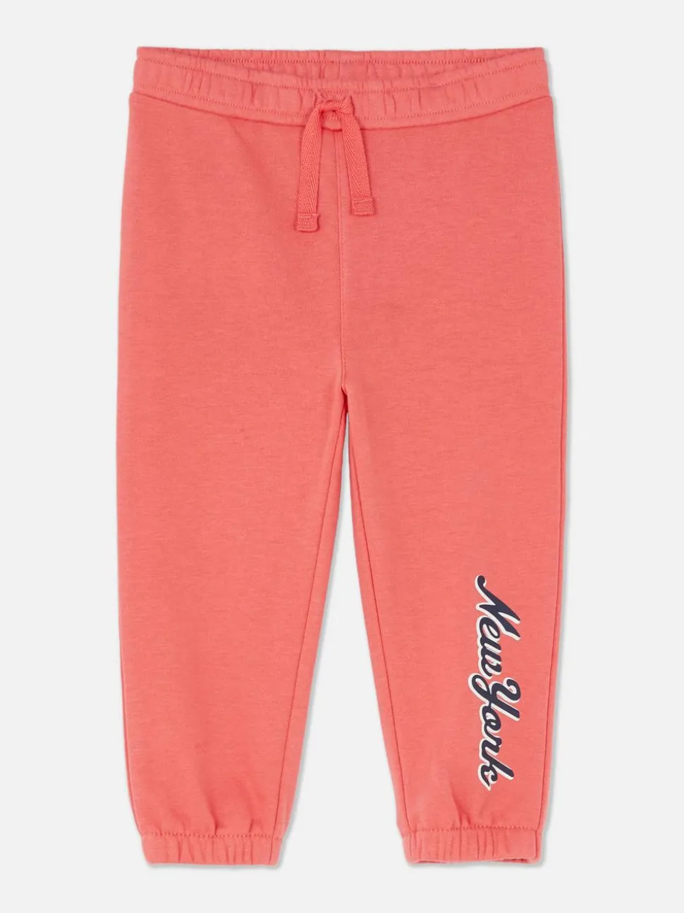 Spodnie dresowe ze sznurkiem w pasie i ściąganymi nogawkami