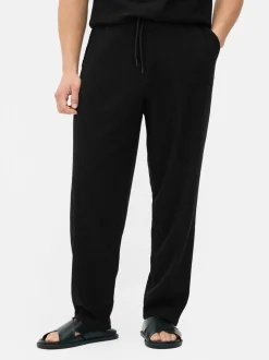 Spodnie o marszczonej fakturze ze sznurkiem Kem