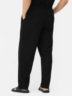 Spodnie o marszczonej fakturze ze sznurkiem Kem