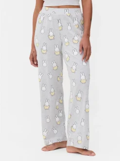 Spodnie od piżamy z szeroką nogawką i motywem Miffy