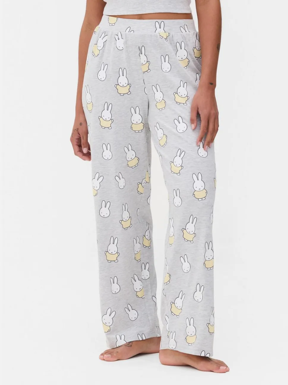 Spodnie od piżamy z szeroką nogawką i motywem Miffy