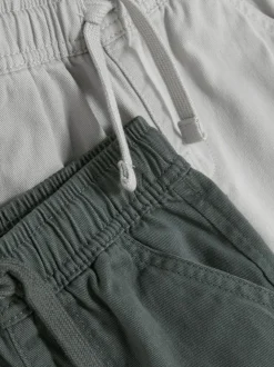 Spodnie z nogawkami z tkaniny diagonalnej, 2 pary