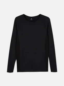 Sportowy top bez szwów z długim rękawem