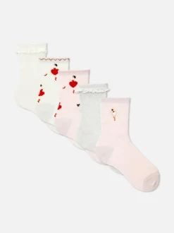 Stopki z motywem baletnicy, 5 par