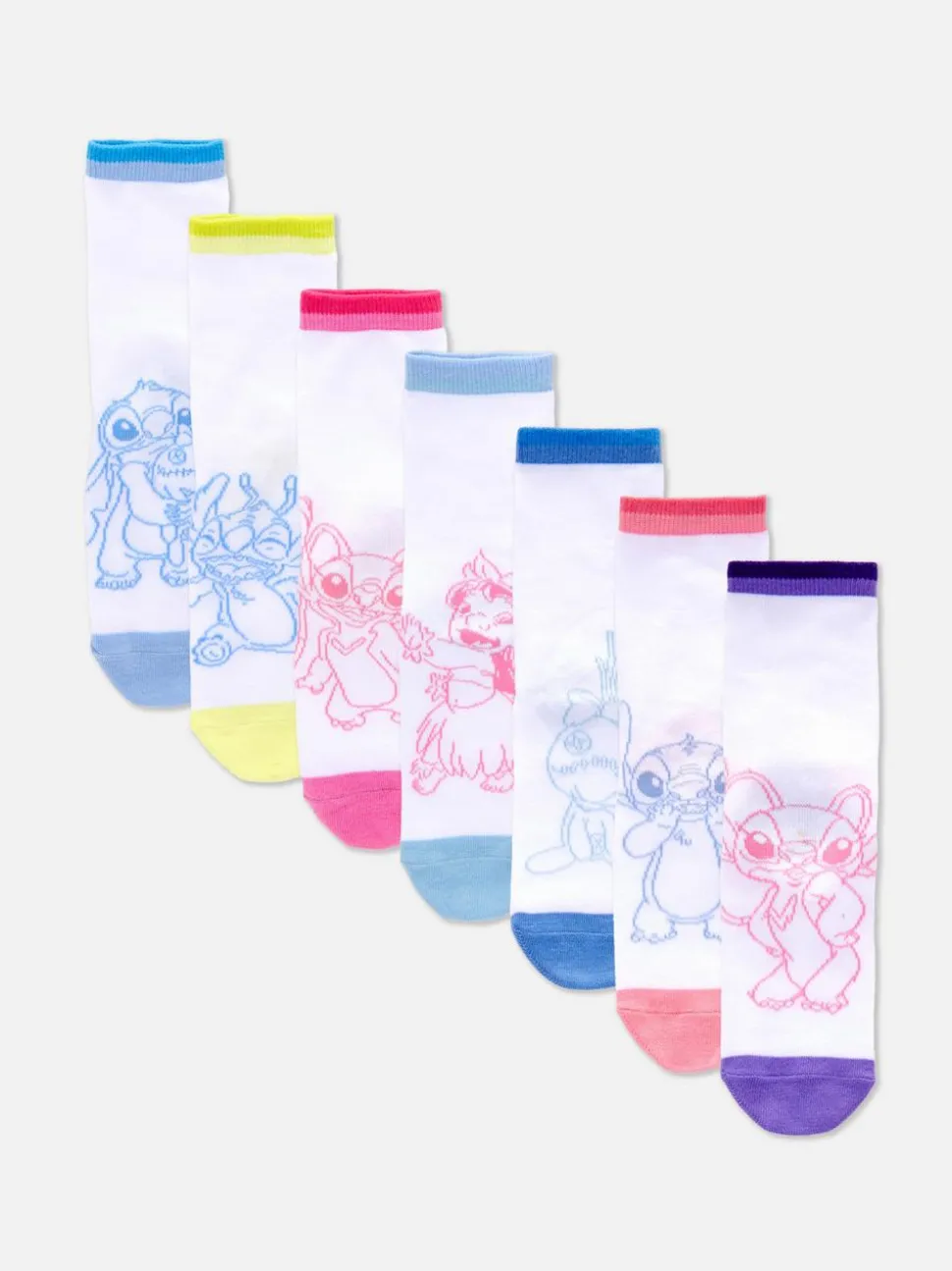 Stopki z motywem Lilo i Sticha Disneya, 7 par