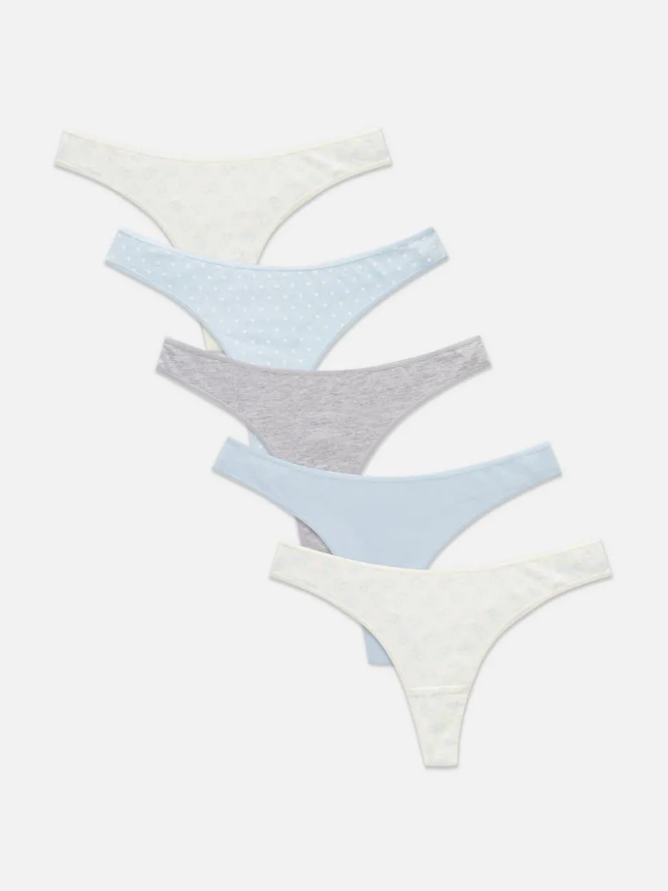 Stringi na co dzień z różnym wzorem, 5 par