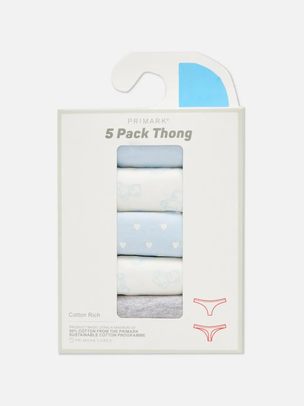 Stringi na co dzień z różnym wzorem, 5 par