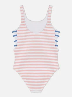 Strój kąpielowy w paski z motywem Sticha Disneya