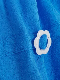 Strój kąpielowy z falbanką i paskiem