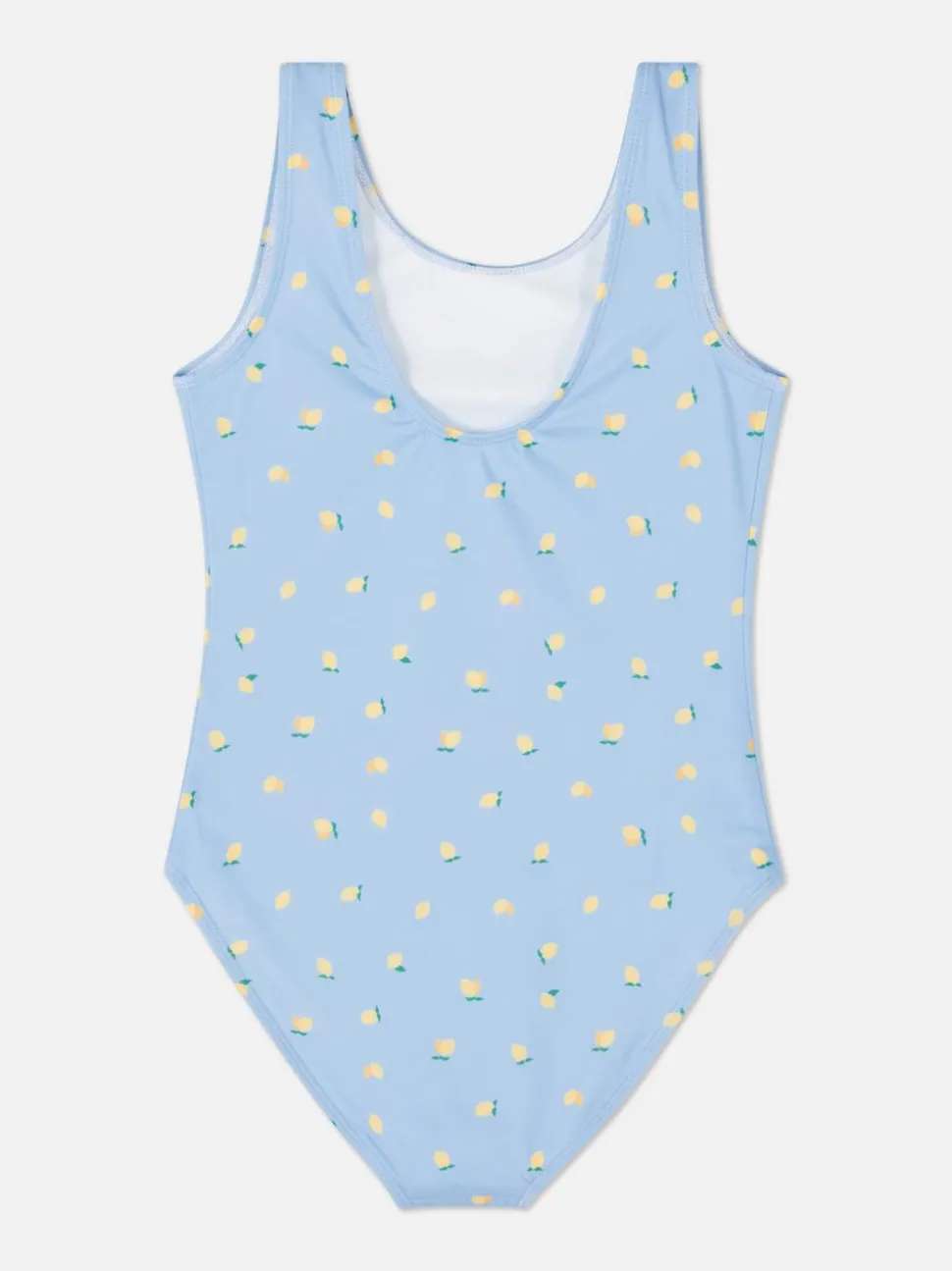 Strój kąpielowy z wycięciem z tyłu i motywem cytryn