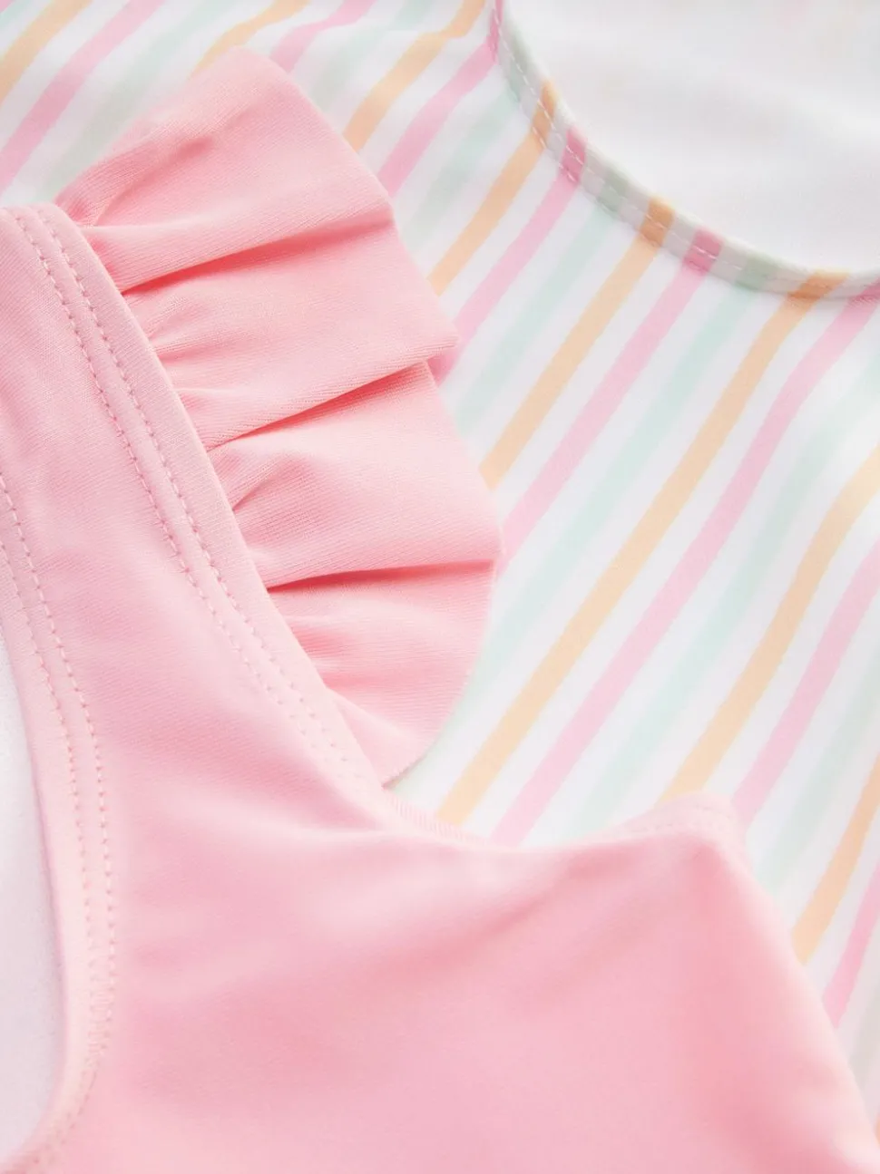 Stroje kąpielowe z falbanką, 2 szt.