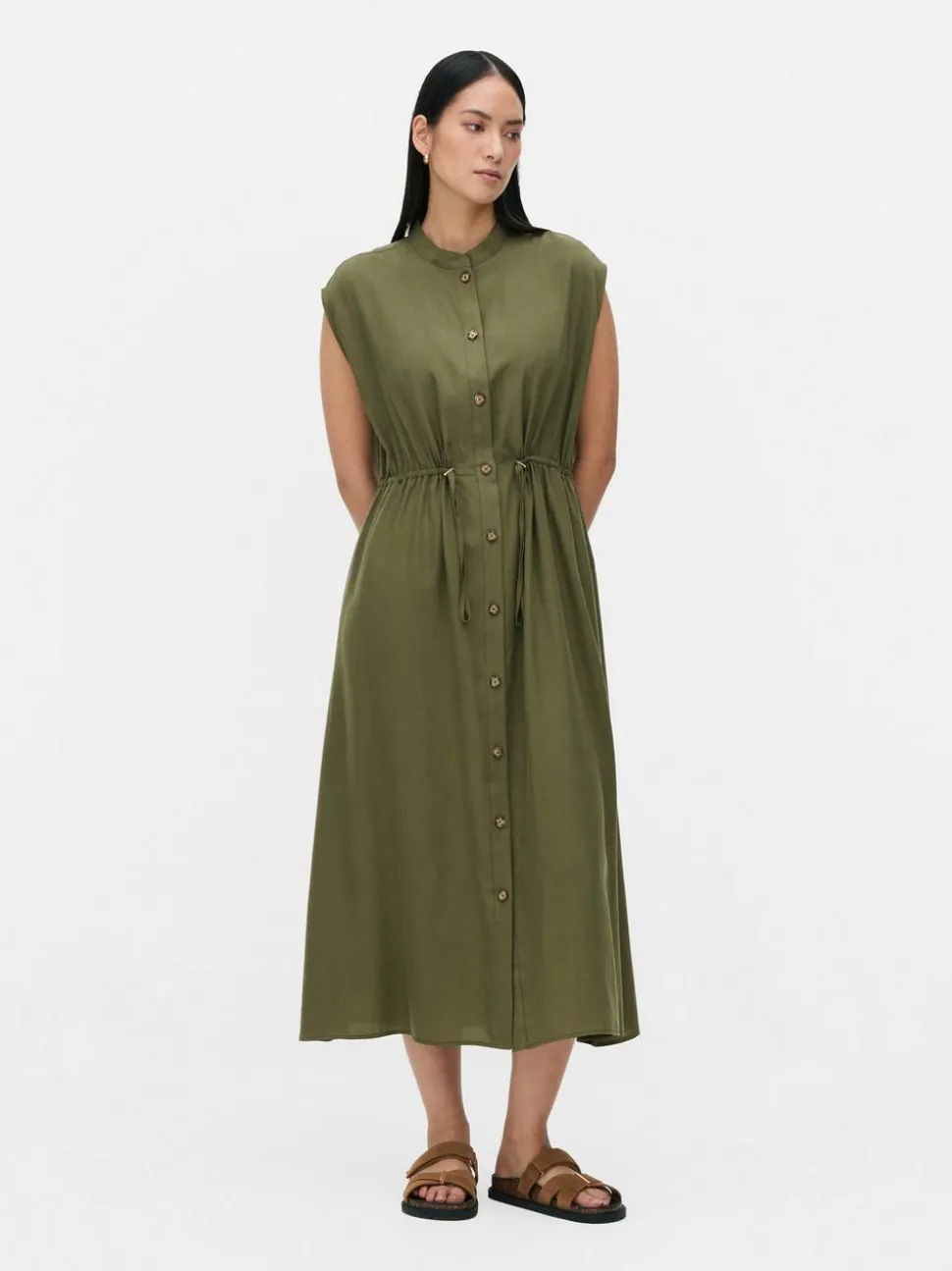 Sukienka bez rękawów ze sznurkiem w talii The Edit