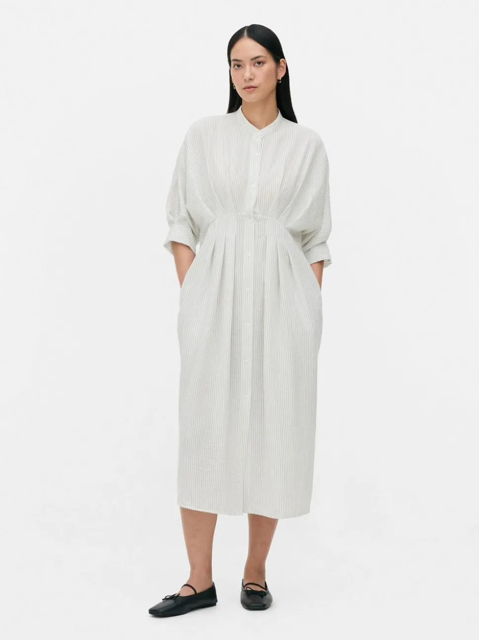 Sukienka koszulowa midi The Edit