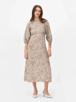 Sukienka midi ze wzorem