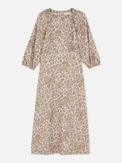 Sukienka midi ze wzorem