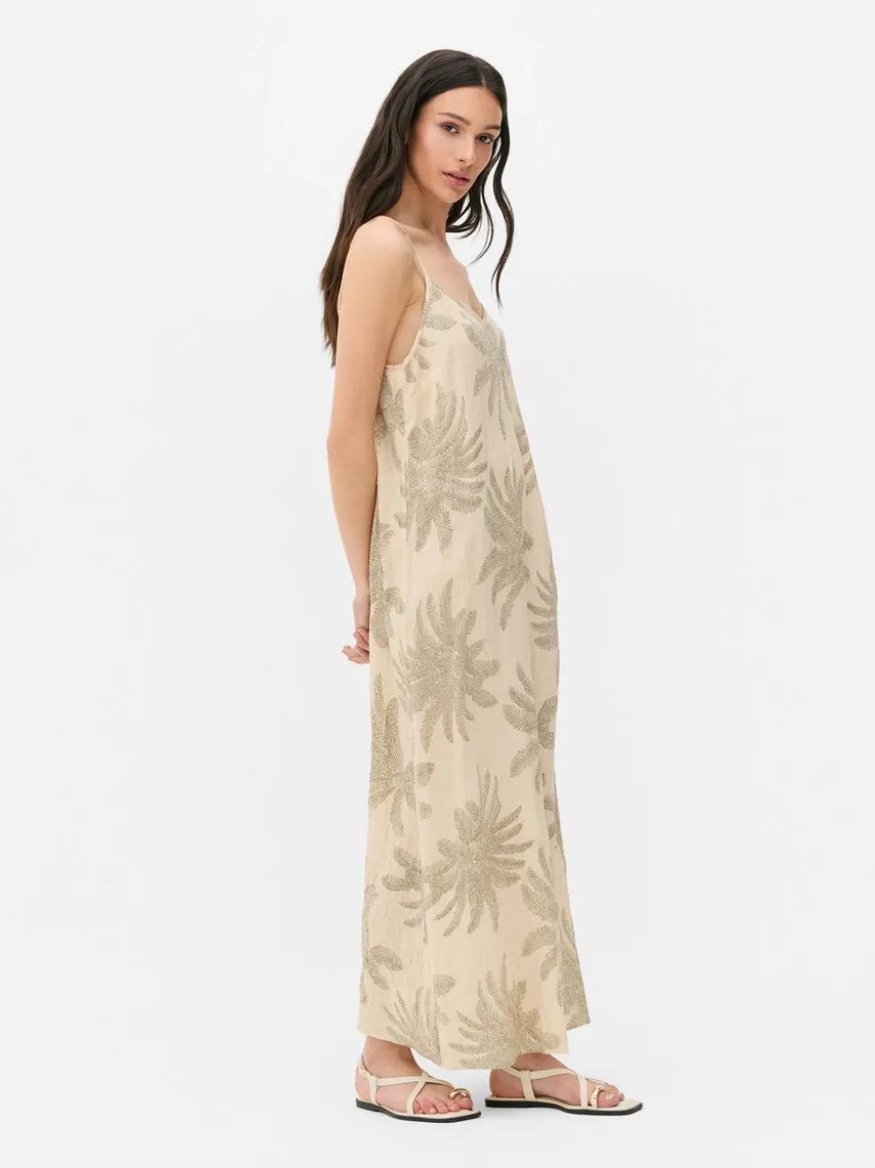 Sukienka na ramiączkach maxi Paula Echevarría