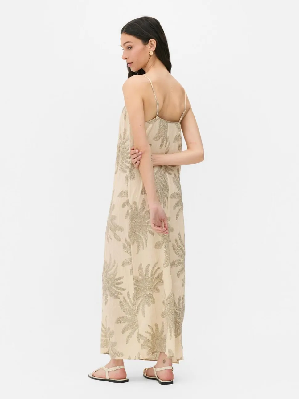 Sukienka na ramiączkach maxi Paula Echevarría