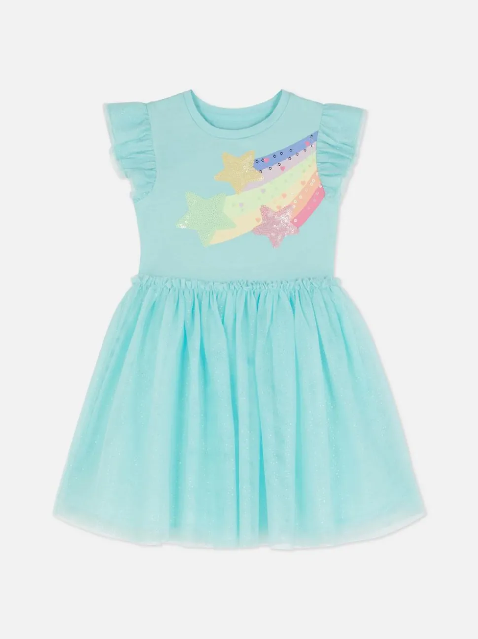 Sukienka tutu w cekinowe gwiazdki