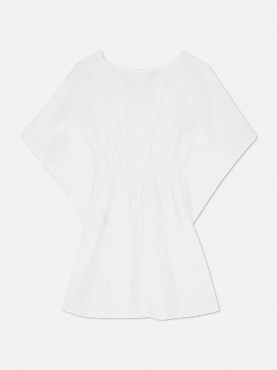 Sukienka typu kaftan z marszczoną talią