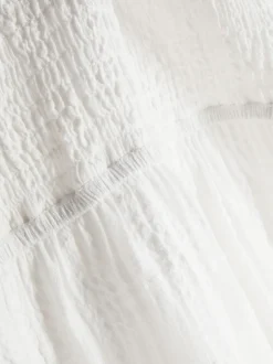 Sukienka warstwowa z marszczeniami