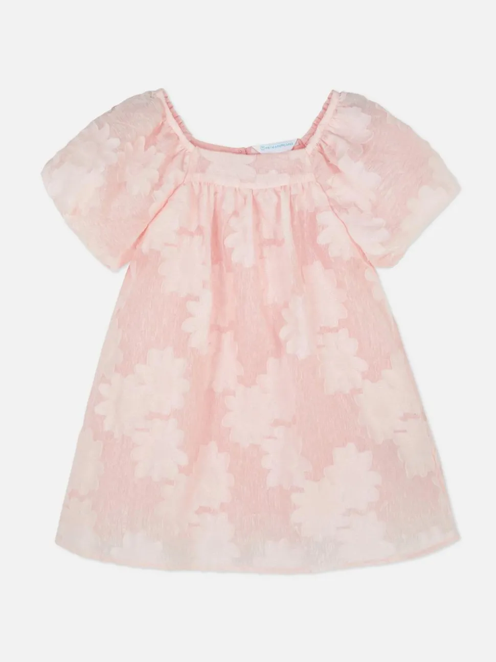 Sukienka z bufiastymi rękawami w kwiaty