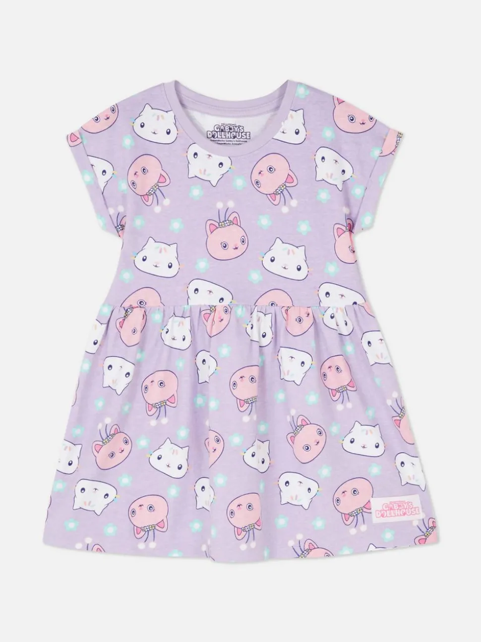 Sukienka z motywem Kociego Domku Gabi