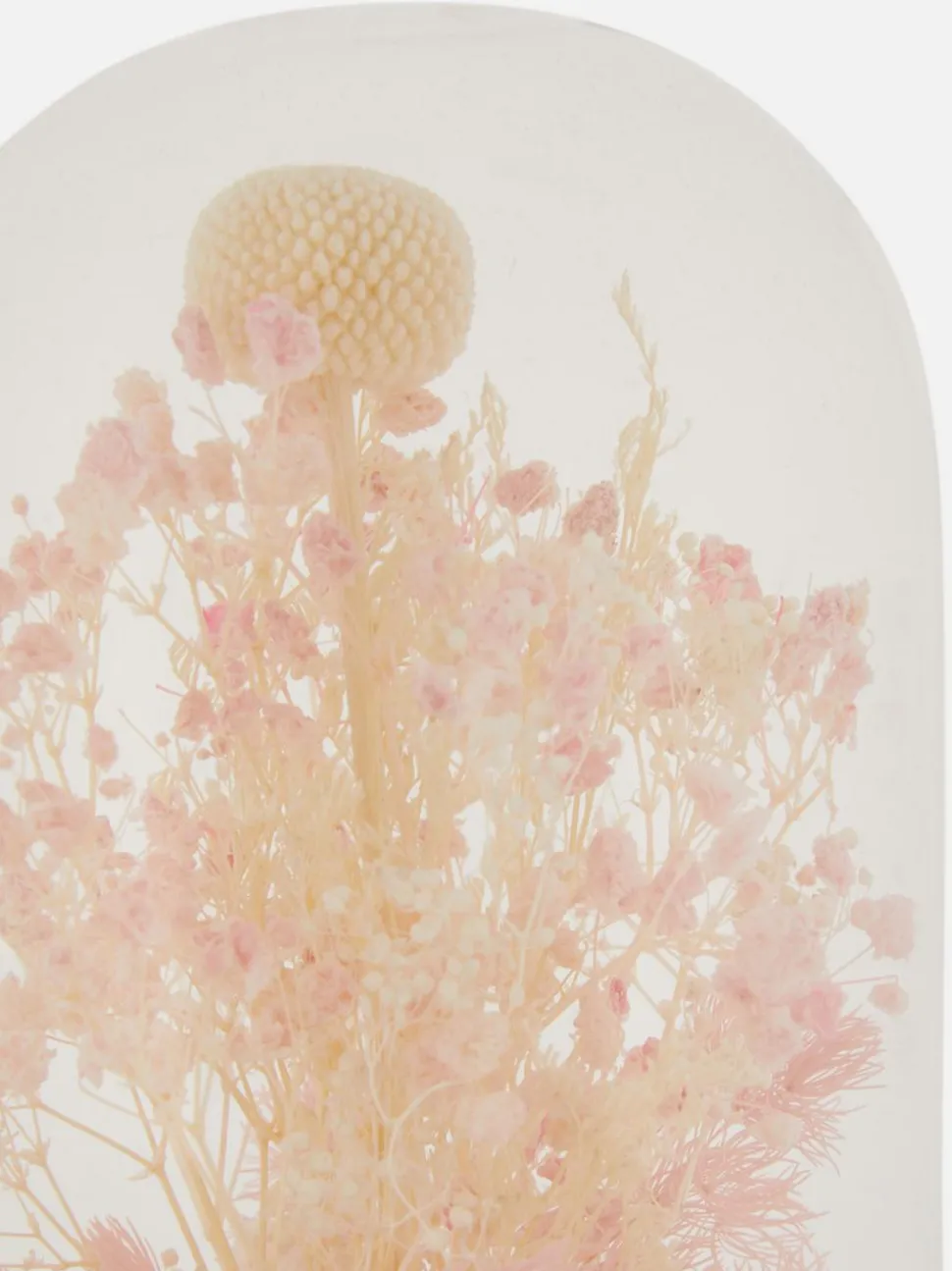 Suszone kwiaty w szklanym pojemniku