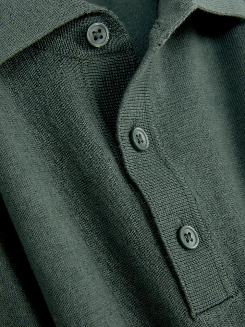 Sweter polo z długim rękawem