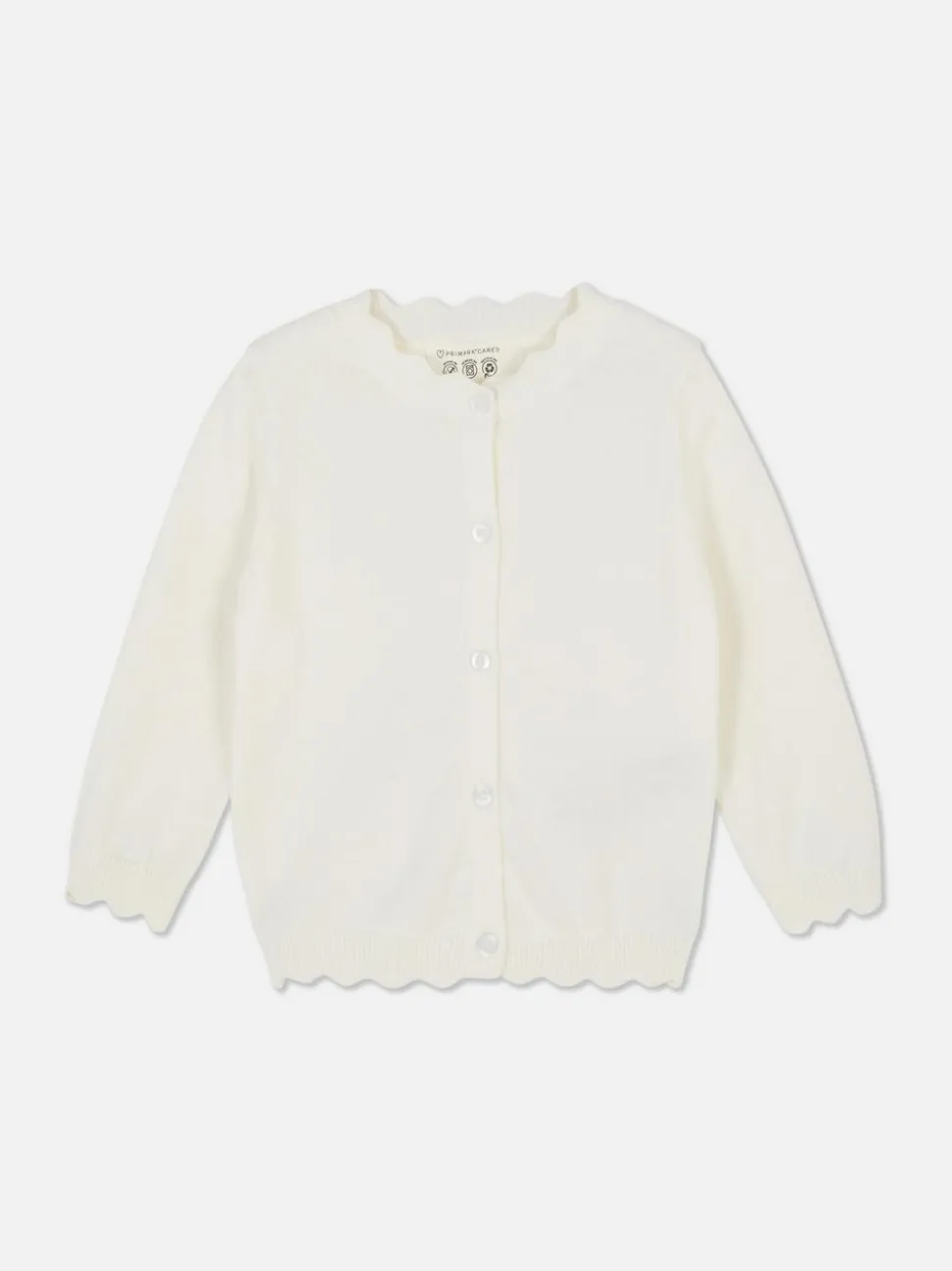 Sweter rozpinany z muszelkowym obszyciem