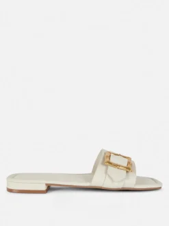 Szerokie sandały z klamrą bez pięty Paula Echevarría