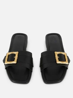 Szerokie sandały z klamrą bez pięty Paula Echevarría