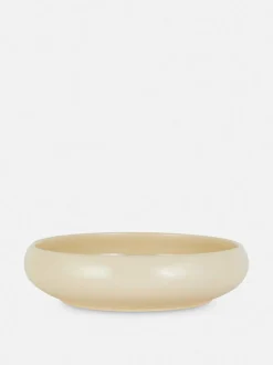 Szkliwiona miska na makaron w drobne plamki