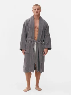 Szlafrok do spa z bawełnianej tkaniny frotte