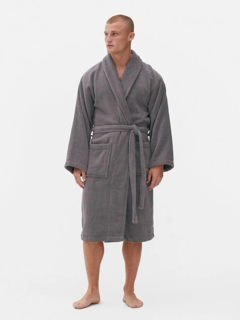 Szlafrok do spa z bawełnianej tkaniny frotte