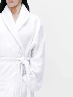 Szlafrok do spa z bawełnianej tkaniny frotte