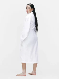 Szlafrok do spa z bawełnianej tkaniny frotte