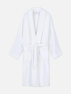 Szlafrok do spa z bawełnianej tkaniny frotte