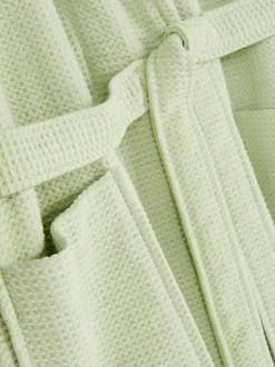 Szlafrok o waflowej fakturze