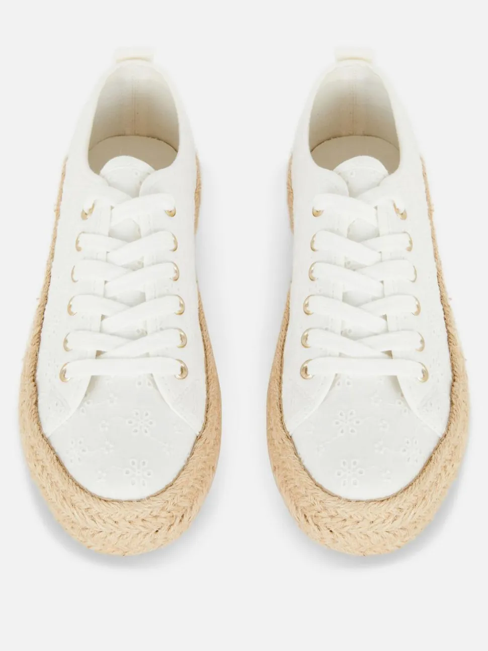 Sznurowane espadryle z juty