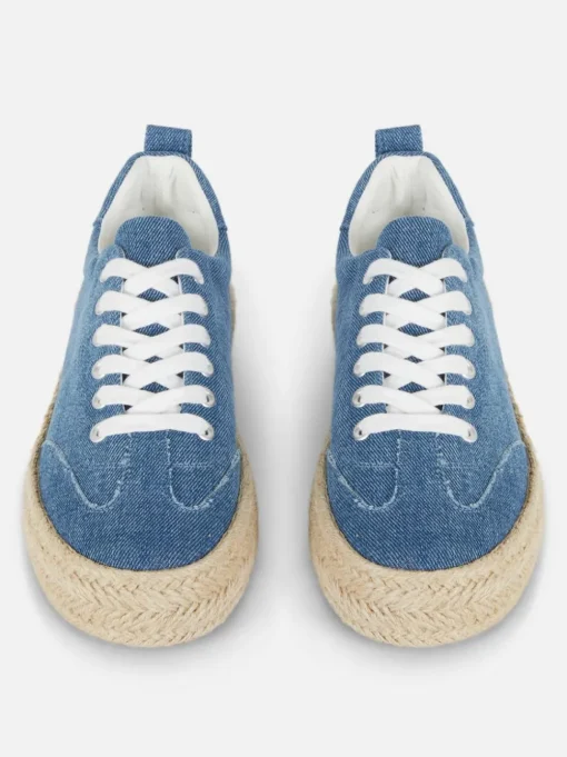 Sznurowane espadryle z juty