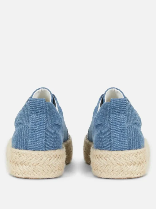 Sznurowane espadryle z juty