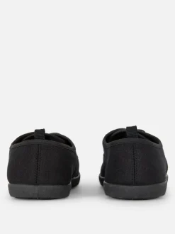 Sznurowane płócienne tenisówki