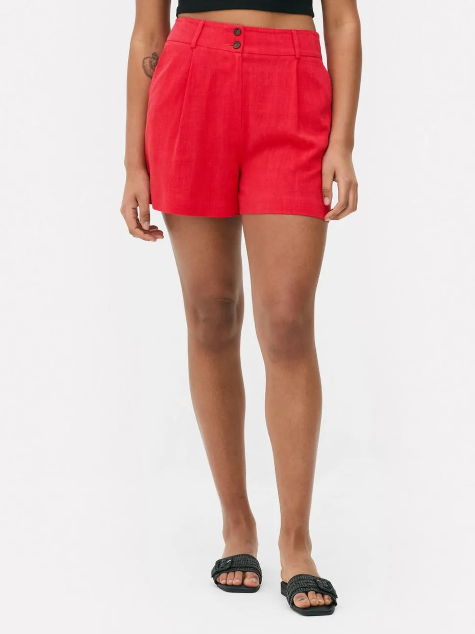 Szorty bermudy z lnu