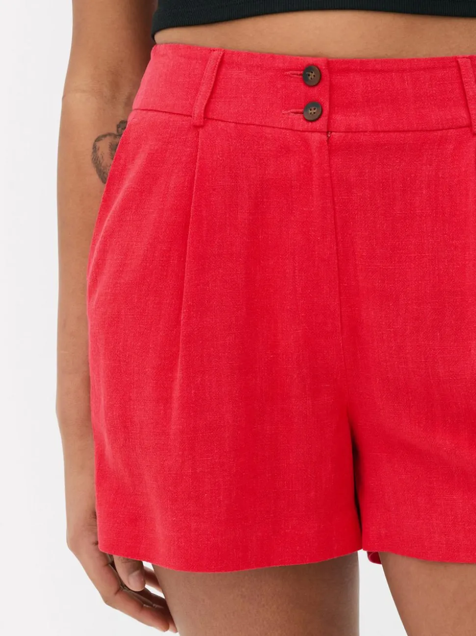 Szorty bermudy z lnu
