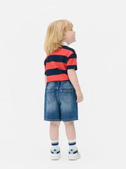 Szorty jeansowe z elastyczną talią