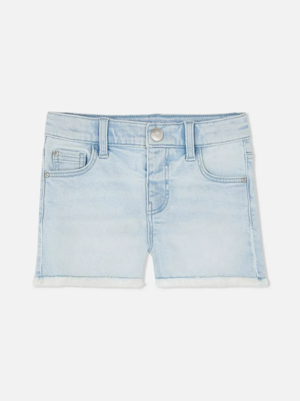 Szorty jeansowe z postrzępionym wykończeniem nogawek