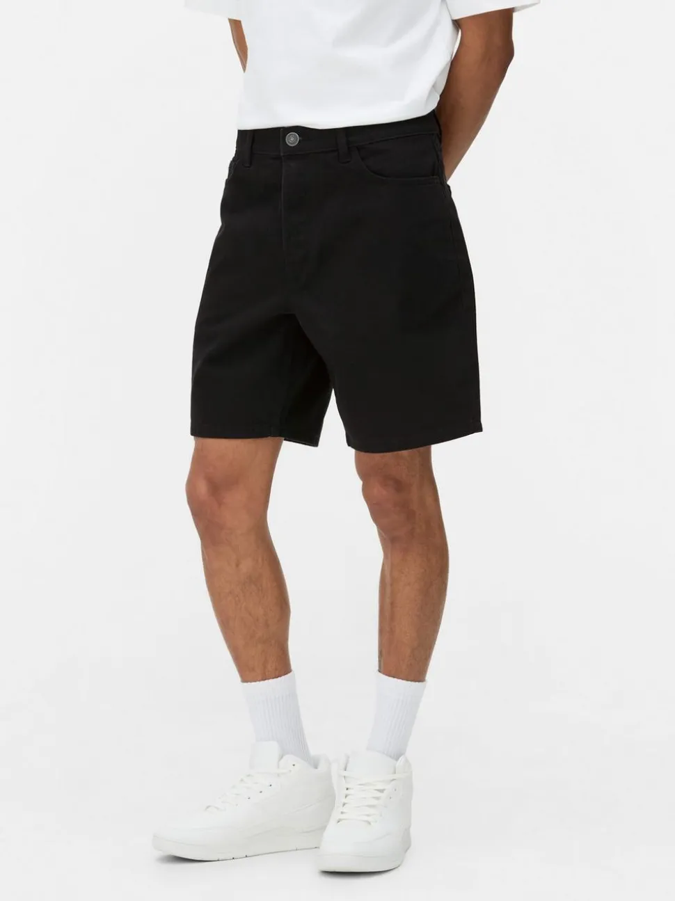 Szorty jeansowe z prostą nogawką