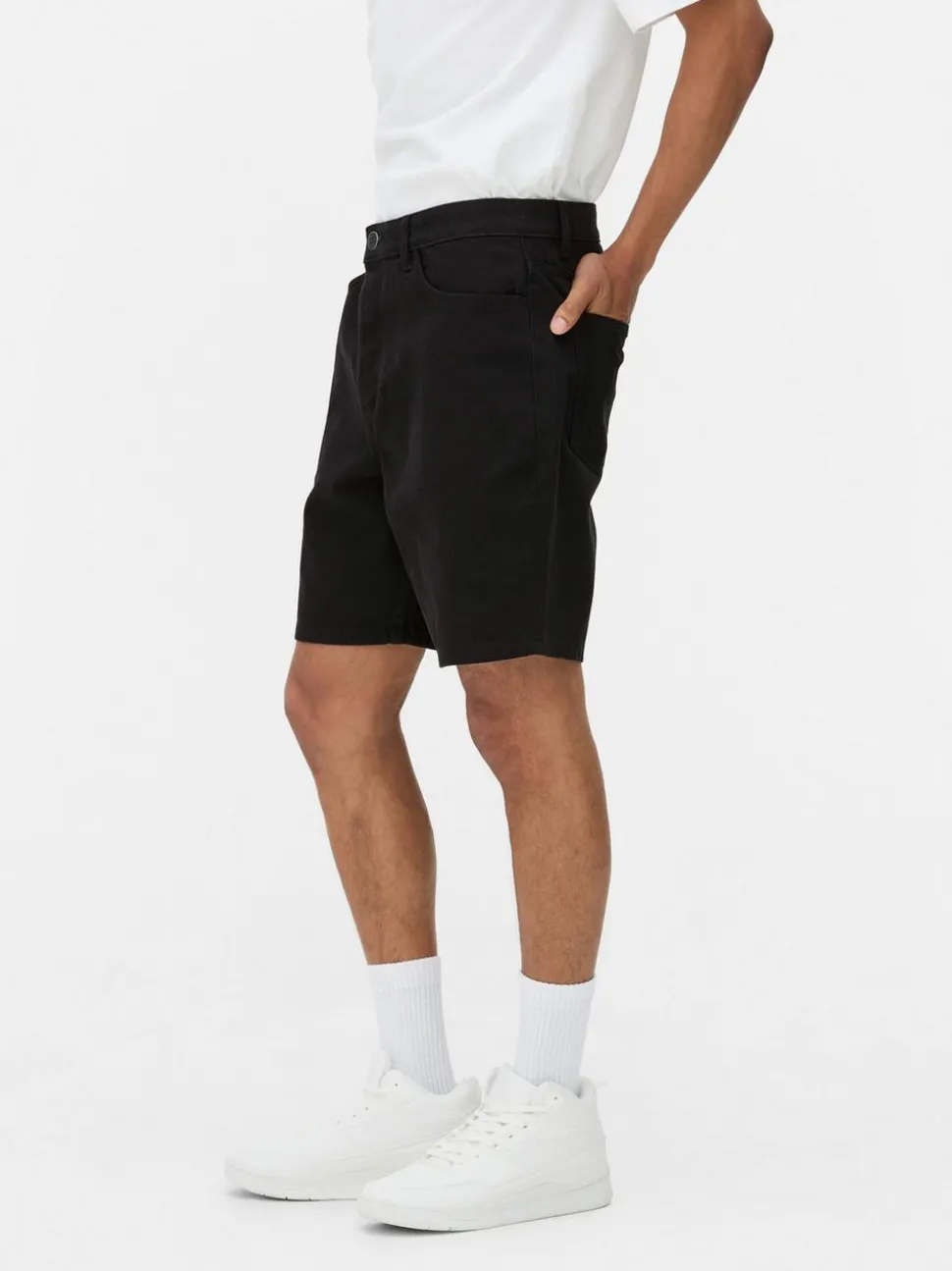 Szorty jeansowe z prostą nogawką