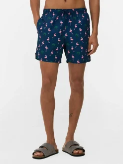 Szorty kąpielowe we flamingi