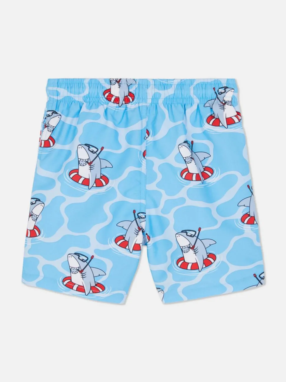 Szorty kąpielowe ze sznurkiem i nadrukiem